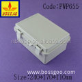PWP655 waterproof plastic cases with hinged door ip66 waterproof enclosure plastic outdoor enclosure waterproof abs junction box